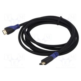 1 pcs x SAVIO - SAVKABELCL-07 - Cable, HDMI 1.4, HDMI plug,both sides, Len: 3m, black, 30AWG