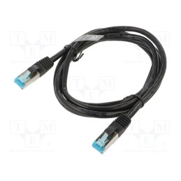 1 pcs x VENTION - VAP-B05-B150 - Patch cord, F/UTP, 5e, stranded, Cu, PVC, black, 1.5m, 26AWG
