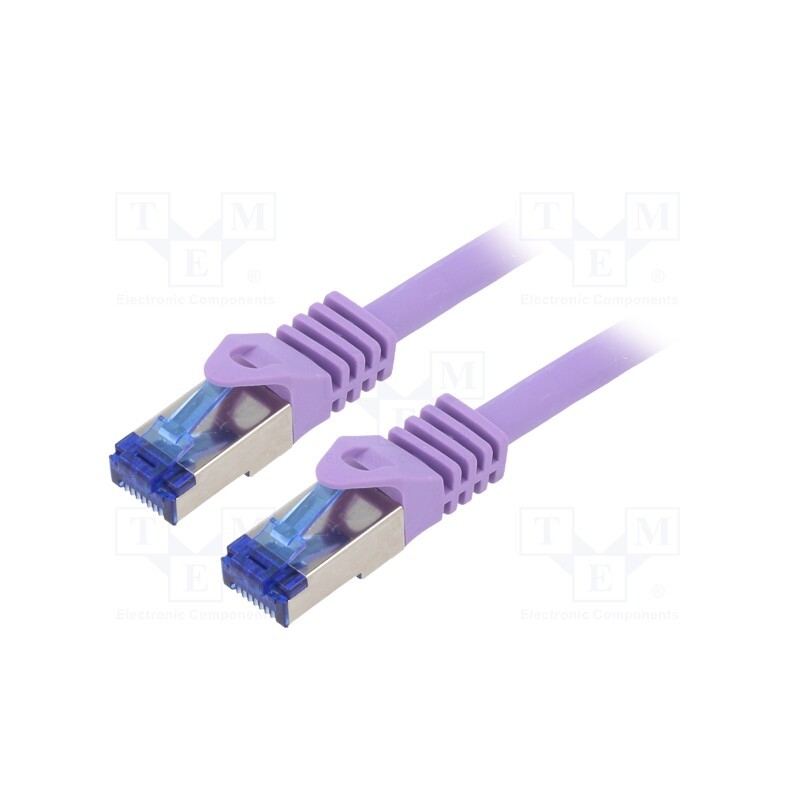 1 pcs x LOGILINK - C6A039S - Patch cord, S/FTP, 6a, stranded, Cu, LSZH, violet, 1m, 26AWG