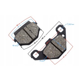 Rear brake pads atv 150 250 bashan zipp