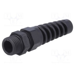 1 pcs x HUMMEL - 1.293.0701.14 - Cable gland, with strain relief, PG7, IP68, polyamide, black