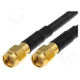 1 pcs x AMPHENOL - AFN88 - Cable, 50Ω, 1m, SMA plug,both sides, black