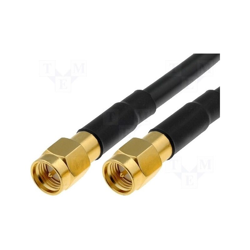1 pcs x AMPHENOL - AFN88 - Cable, 50Ω, 1m, SMA plug,both sides, black