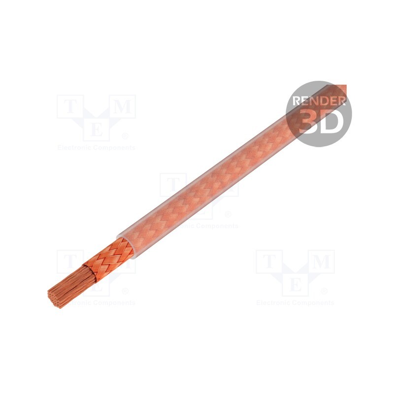 1 m x HELUKABEL - 28930 - Wire, ESUY, stranded, Cu, braid made of copper wires, PVC, Class: 6