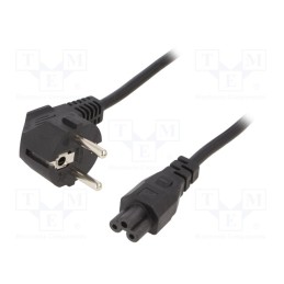 1 pcs x GEMBIRD - PC-186-ML12 - Cable, 3x0.75mm2, CEE 7/7 (E/F) plug angled,IEC C5 female, PVC
