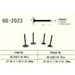 Intake valve vesrah yamaha xt 600 87 03