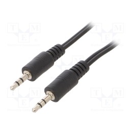 1 pcs x GEMBIRD - CCA-404-2M - Cable, Jack 3.5mm 3pin plug,both sides, 2m, black, Øcable: 2.6mm