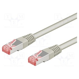 1 pcs x Goobay - 50891 - Patch cord, S/FTP, 6, stranded, Cu, LSZH, grey, 10m, 28AWG