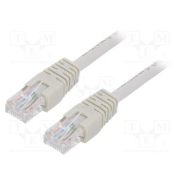 1 pcs x GEMBIRD - PP12-1.5M - Patch cord, U/UTP, 5e, stranded, CCA, PVC, grey, 1.5m, 26AWG