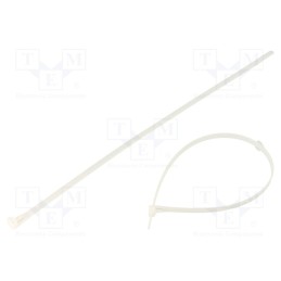 1 pcg x QOLTEC - 52238 - Cable tie, multi use, L: 450mm, W: 7.2mm, polyamide, natural