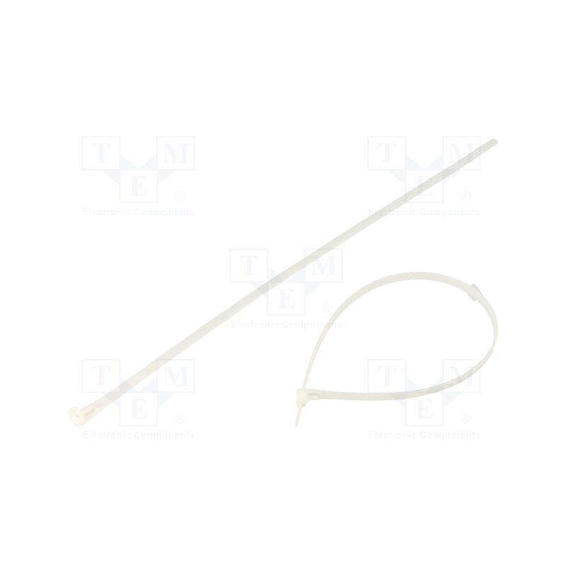 1 pcg x QOLTEC - 52238 - Cable tie, multi use, L: 450mm, W: 7.2mm, polyamide, natural