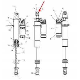 1501088 rear shock absorber mounting sleeve