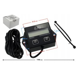 Hour meter with tachometer cross quad atv