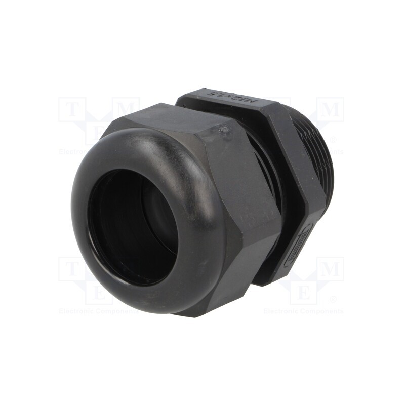 1 pcs x HUMMEL - 1.209.3201.30 - Cable gland, with long thread, M32, 1.5, IP68, polyamide, black