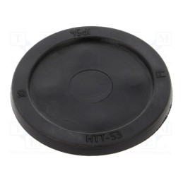 1 pcs x HT HI TECH POLYMERS - HTT-53 - Grommet, with bulkhead, Ømount.hole: 64mm, black, -40÷100°C, IP54
