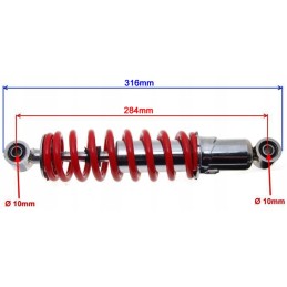 Quad cross shock absorber 75 90 110 125 150 rear