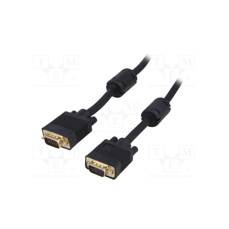 1 pcs x AKYGA - AK-AV-09 - Cable, D-Sub 15pin HD plug,both sides, black, 15m