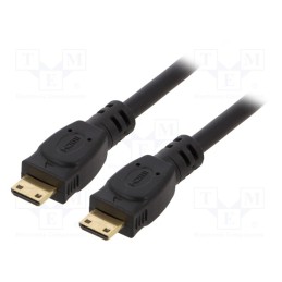 1 pcs x GEMBIRD - CC-HDMICC-6 - Cable, HDMI 2.0, mini HDMI plug,both sides, PVC, 1.8m, black