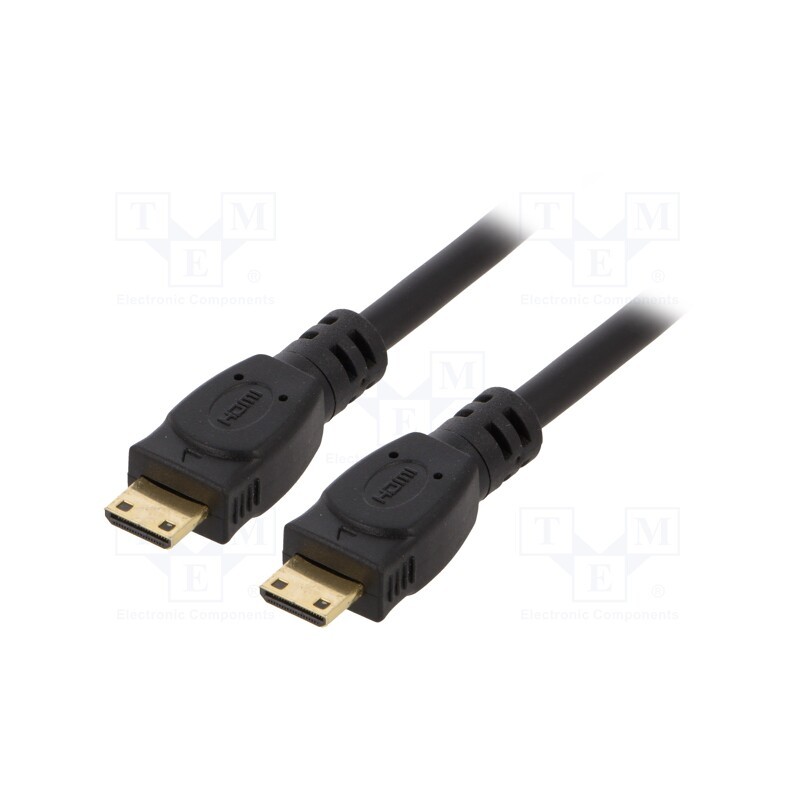 1 pcs x GEMBIRD - CC-HDMICC-6 - Cable, HDMI 2.0, mini HDMI plug,both sides, PVC, 1.8m, black