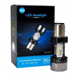 LED bulb motorcycle motor ba20d h6 s2 3200lm