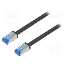1 pcs x LOGILINK - CQ7083S - Patch cord, S/FTP, 6a, stranded, Cu, PE, black, 7.5m, 26AWG