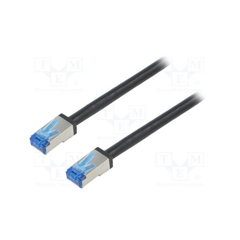 1 pcs x LOGILINK - CQ7083S - Patch cord, S/FTP, 6a, stranded, Cu, PE, black, 7.5m, 26AWG