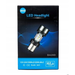 LED bulb motorcycle motor ba20d h6 s2 3200lm