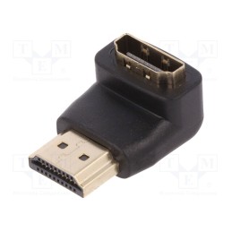 1 pcs x DIGITUS - AK-330502-000-S - Adapter, HDMI socket 90°,HDMI plug, black