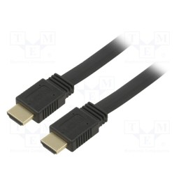 1 pcs x Goobay - 61279 - Cable, HDCP 2.2,HDMI 2.0,flat, HDMI plug,both sides, PVC, 2m