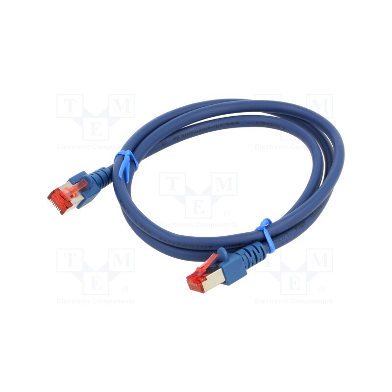 1 pcs x HELUKABEL - 803000 - Patch cord, S/FTP, 6, stranded, Cu, LSZH, blue, 1m, 27AWG