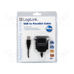 1 pcs x LOGILINK - AU0003C - Adapter USB-Centronics, Centronics 36pin plug,USB A plug, 1.5m