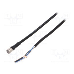 1 pcs x OMRON - XS3F-M8PVC4S5M - Connection lead, M8, PIN: 4, straight, Len: 5m, plug, 1A, -10÷80°C