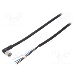 1 pcs x OMRON - XS3F-M8PUR4A2M - Connection lead, M8, PIN: 4, angled, Len: 2m, plug, 1A, -10÷80°C, PUR