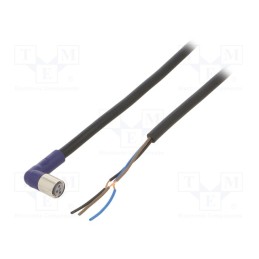 1 pcs x OMRON - XS3F-LM8PVC3A5M - Connection lead, M8, PIN: 3, angled, 5m, plug, 0.5A, -10÷65°C, PVC