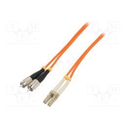1 pcs x QOLTEC - 54057 - Fiber patch cord, OM2, FC/UPC,LC/UPC, 3m, Optical fiber: 50/125um