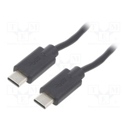 1 pcs x QOLTEC - 52348 - Cable, USB 2.0, USB C plug,both sides, 3m, black