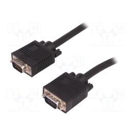 1 pcs x QOLTEC - 52328 - Cable, D-Sub 15pin HD plug,both sides, 1.5m, shielded, twofold