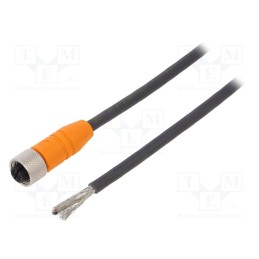 1 pcs x LUMBERG AUTOMATION - RKTS 4-288/5 M - Connection lead, M12, PIN: 4, straight, 5m, plug, 240VAC, 4A, IP67