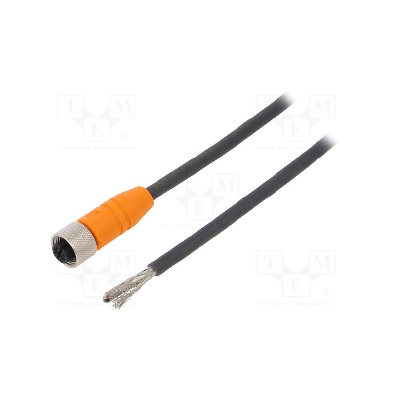 1 pcs x LUMBERG AUTOMATION - RKTS 4-288/5 M - Connection lead, M12, PIN: 4, straight, 5m, plug, 240VAC, 4A, IP67