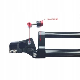 Flexx anti-vibration handlebar black 28mm quad