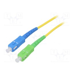 1 pcs x Goobay - 59658 - Fiber patch cord, OS2, SC/APC,SC/UPC, 1m, Optical fiber: 9/125um
