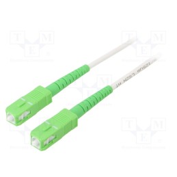 1 pcs x Goobay - 59596 - Fiber patch cord, OS2, SC/APC,both sides, 3m, LSZH, white