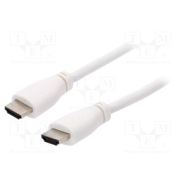 1 pcs x RASPBERRY PI - KAB-07040 - Cable, HDMI 2.0, HDMI plug,both sides, 2m, white