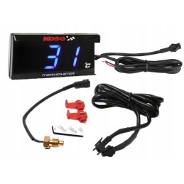 Koso Slim blue belt engine thermometer