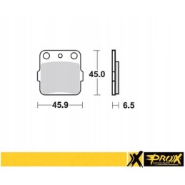 Ham prox pads yamaha yfm 660 raptor 01 05 front