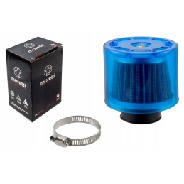 Blue conical air filter, diameter 35mm