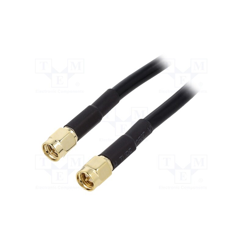 1 pcs x MFG - SMA-MM/50/0.2 - Cable, 50Ω, 0.2m, SMA plug,both sides, black