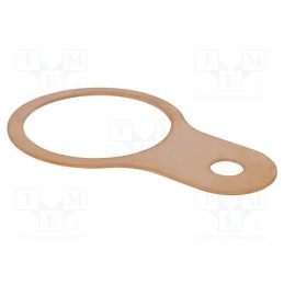 1 pcs x HUMMEL - 1.022.1200.70 - Earth tag, brass, 21.5mm