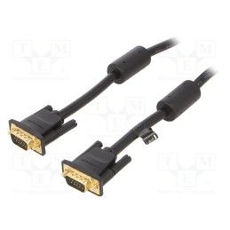 1 pcs x VENTION - DAEBH - Cable, D-Sub 15pin HD plug,both sides, black, 2m, Core: Cu, 30AWG