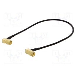 1 pcs x ONTECK - SMA-06-0.3 - Cable, 50Ω, 0.3m, SMA plug,both sides, black, angled